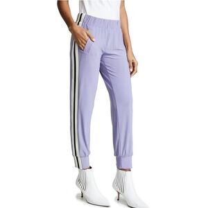 Norma Kamali x REVOLVE Side Stripe Joggers Pants Size XS Violet Purple